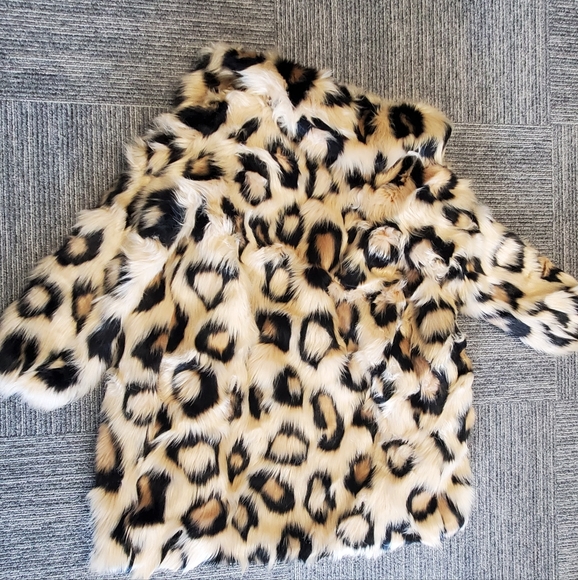 Michael Kors Mega Cat Faux Fur Jacket Coat sz XS - Picture 12 of 12
